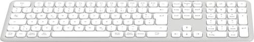 Hama WK-550 Funk Tastatur Deutsch, QWERTZ Weiß Multimediatasten