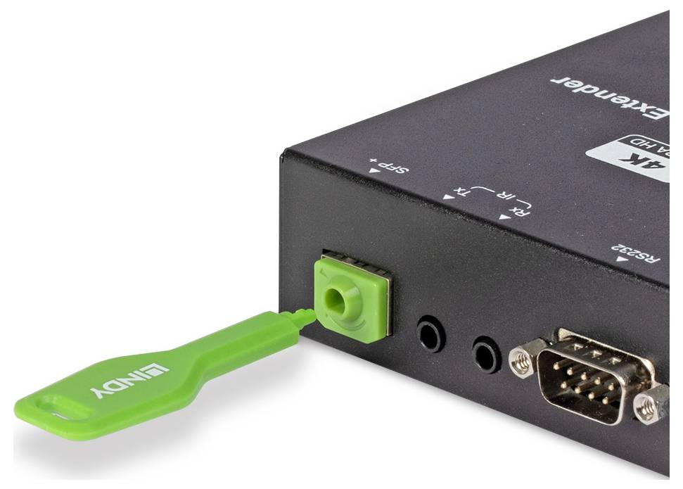 LINDY 47912 SFP-Port-Schlösser + Schlüssel Grün