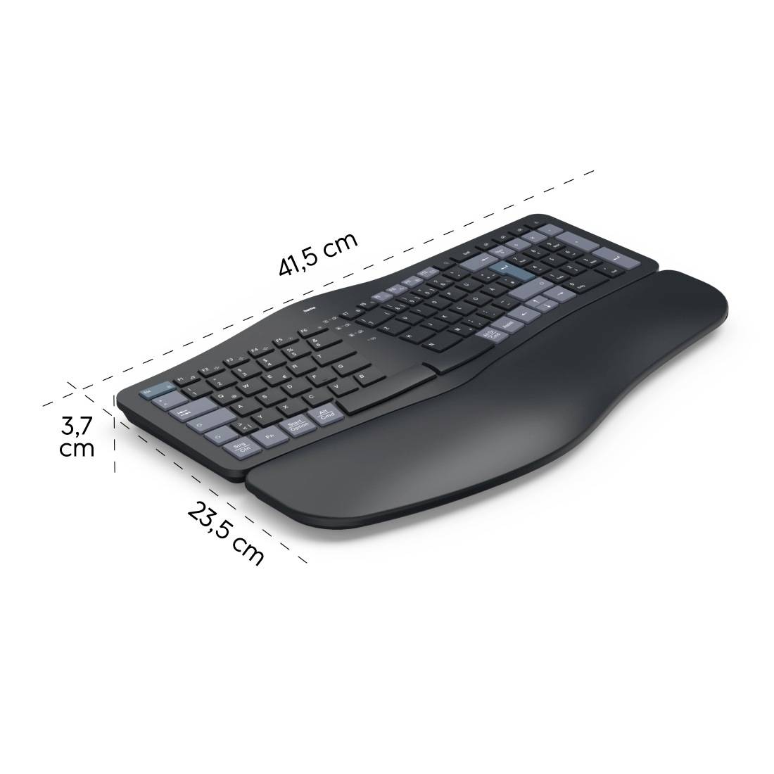 Hama WK-900 Bluetooth® Tastatur Deutsch, QWERTZ Schwarz Multimediatasten