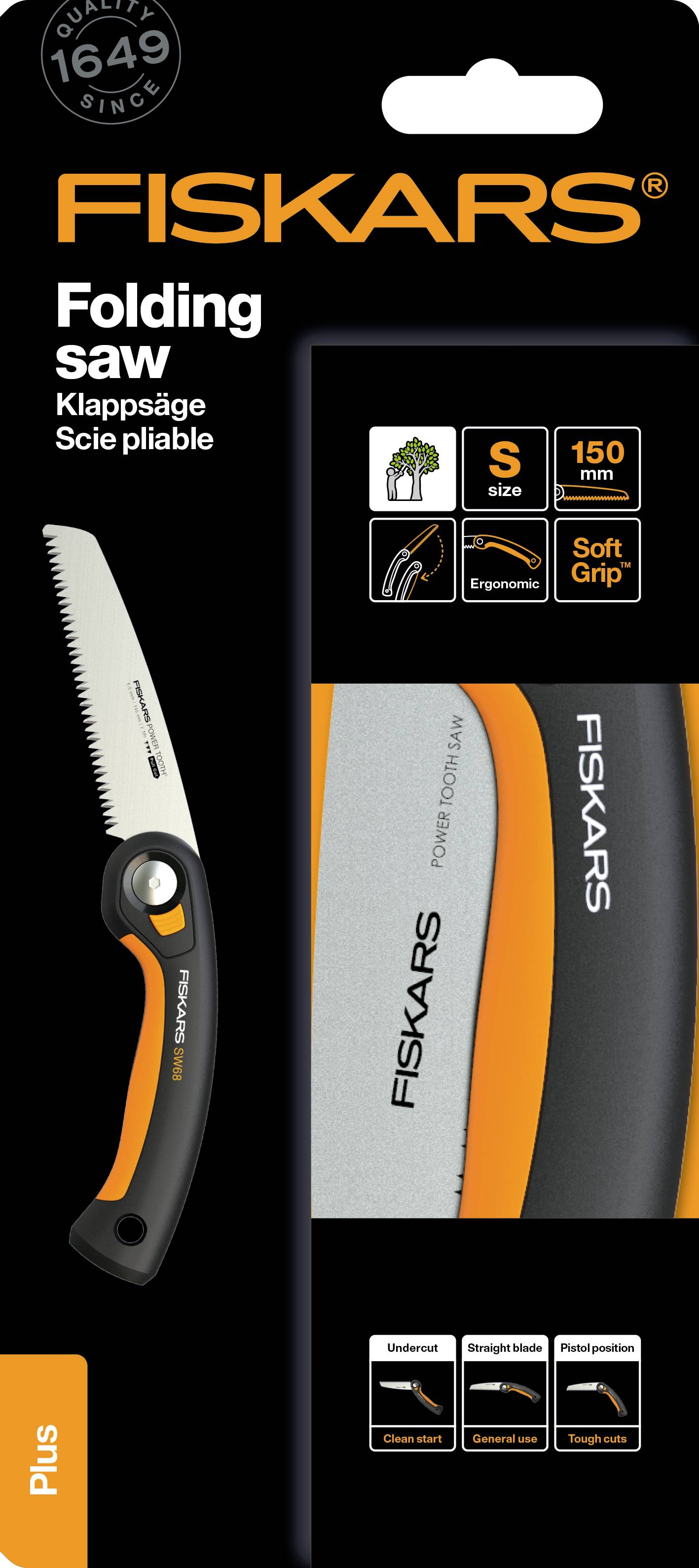 Fiskars 1067552 SW68 Hand Klappsäge 150 mm