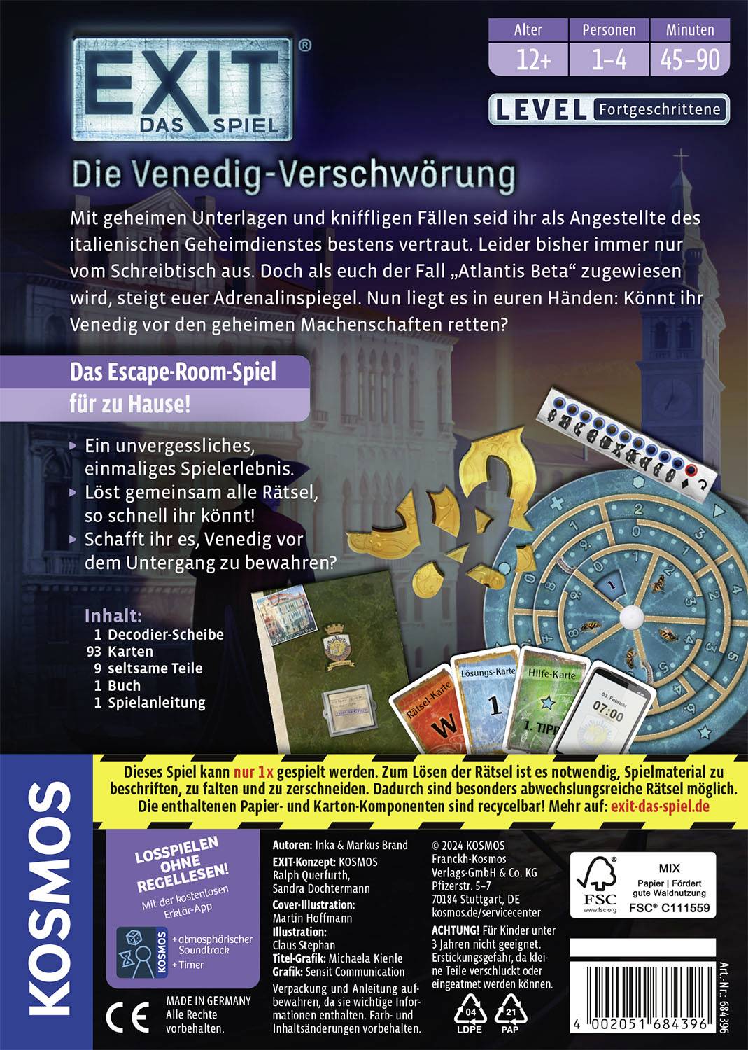 EXIT® Das Spiel - Die Venedig-Verschwörung (F)