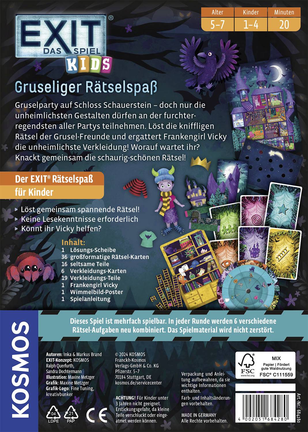 Kosmos EXIT® Das Spiel - Kids Gruseliger Rätselspaß 684280