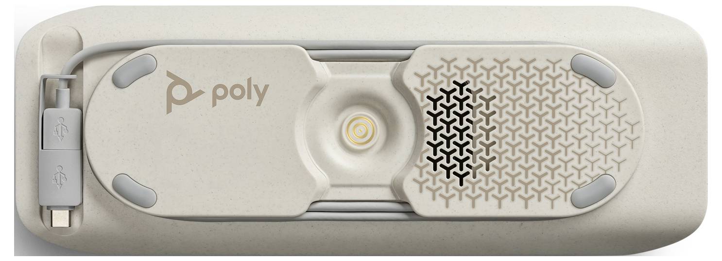 HP Poly Sync 40 Konferenzlautsprecher USB-A, USB-C®, Bluetooth® Schwarz, Silber