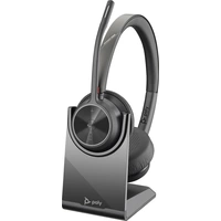 HP Poly Voyager 4320 UC Stereo On Ear Headset Bluetooth® Stereo Schwarz Noise Cancelling Lautstärkeregelung, inkl. Lade- und HP Poly Voyager 4320 UC Stereo On Ear Headset Bluetooth® Stereo Schwarz Noise Cancelling Lautstärkeregelung, inkl. Lade- und