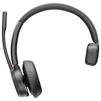 HP Poly Voyager 4310 UC Mono On Ear Headset Bluetooth® Mono Schwarz Noise Cancelling Lautstärkeregelung, inkl. Lade- und HP Poly Voyager 4310 UC Mono On Ear Headset Bluetooth® Mono Schwarz Noise Cancelling Lautstärkeregelung, inkl. Lade- und