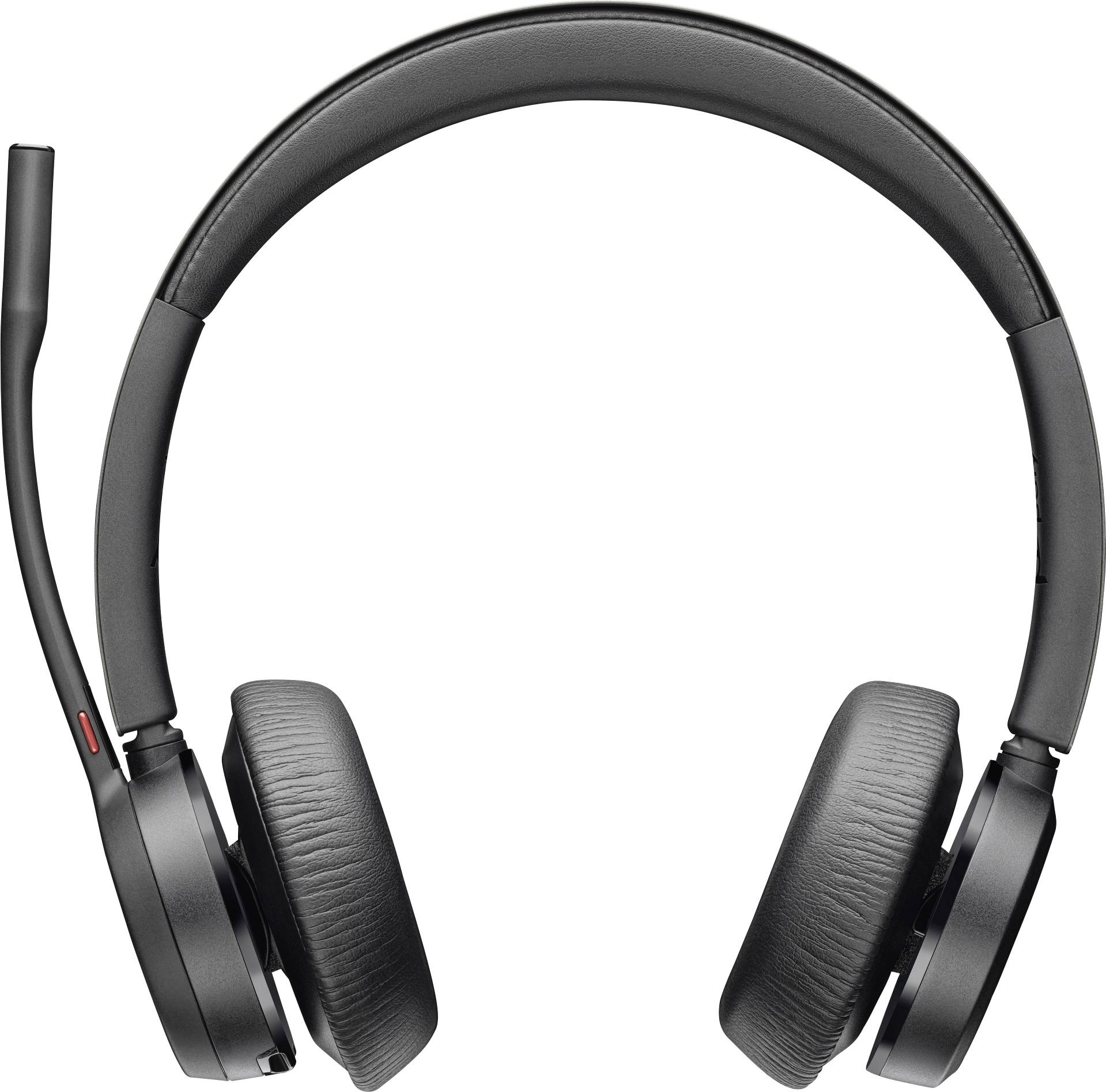HP Poly Voyager 4320 UC Stereo On Ear Headset Bluetooth® Stereo Schwarz Noise Cancelling Lautstärkeregelung Computer