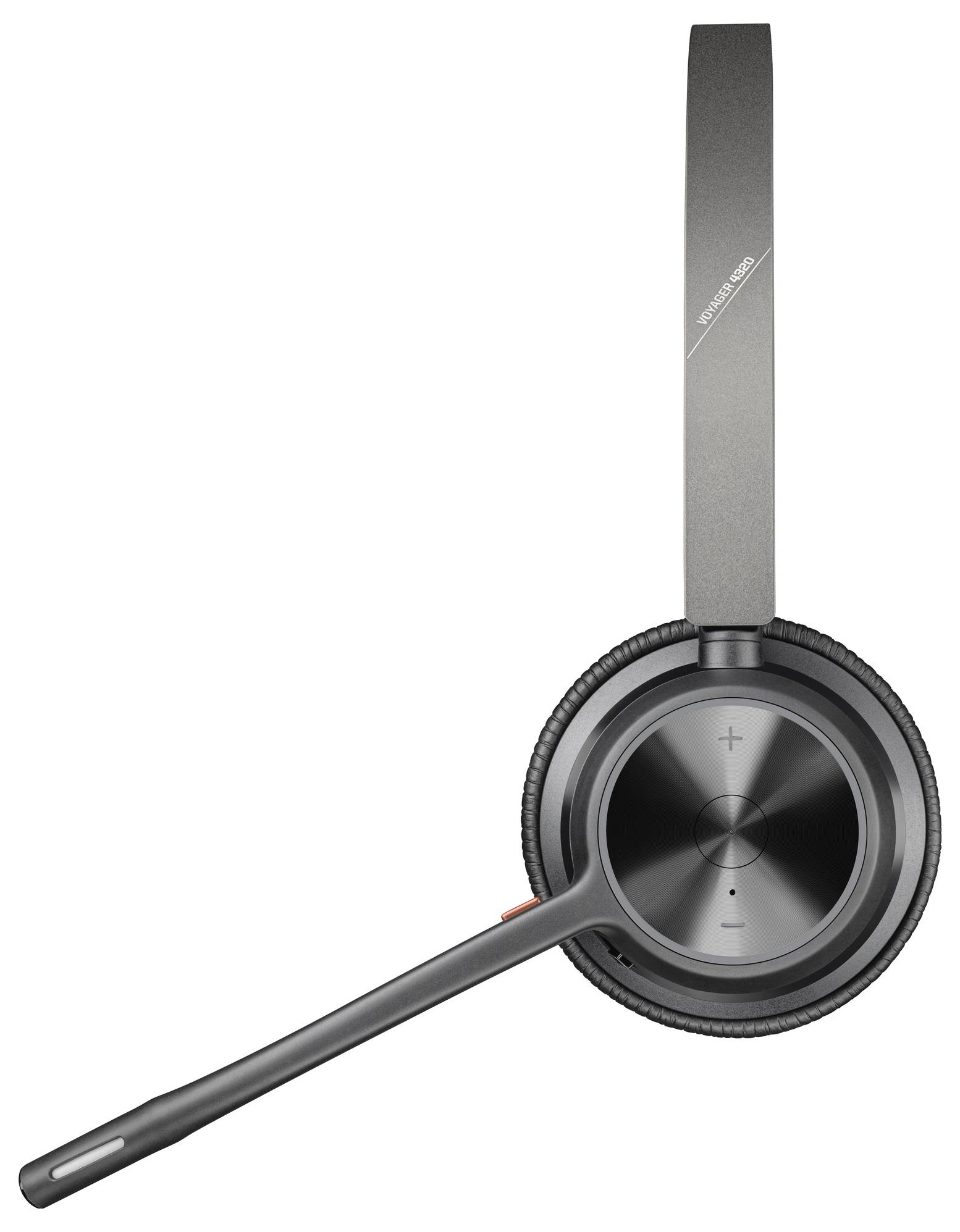 HP Poly Voyager 4320 UC Stereo On Ear Headset Bluetooth® Stereo Schwarz Noise Cancelling Lautstärkeregelung Computer