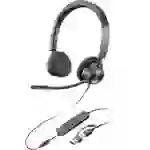 HP Poly Blackwire C3325-M On Ear Headset kabelgebunden Stereo Schwarz Mikrofon-Rauschunterdrückung HP Poly Blackwire C3325-M On Ear Headset kabelgebunden Stereo Schwarz Mikrofon-Rauschunterdrückung