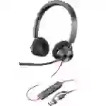 HP Poly Blackwire C3320 On Ear Headset kabelgebunden Stereo Schwarz Mikrofon-Rauschunterdrückung He HP Poly Blackwire C3320 On Ear Headset kabelgebunden Stereo Schwarz Mikrofon-Rauschunterdrückung He