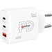 Skross Power Charger 65W PD GaN EU USB Ladegerät 65W 1x USB-A, 2x USB-C® USB PD Weiß Innenbereich Skross Power Charger 65W PD GaN EU USB Ladegerät 65W 1x USB-A, 2x USB-C® USB PD Weiß Innenbereich
