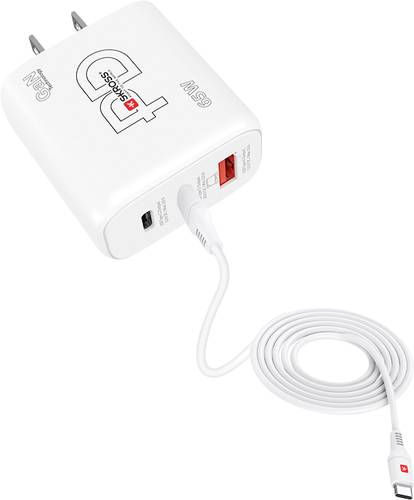 Skross Power Charger 65W PD GaN Combo+ US USB Ladegerät 65W 1x USB-A, 2x USB-C® USB PD Weiß Innen