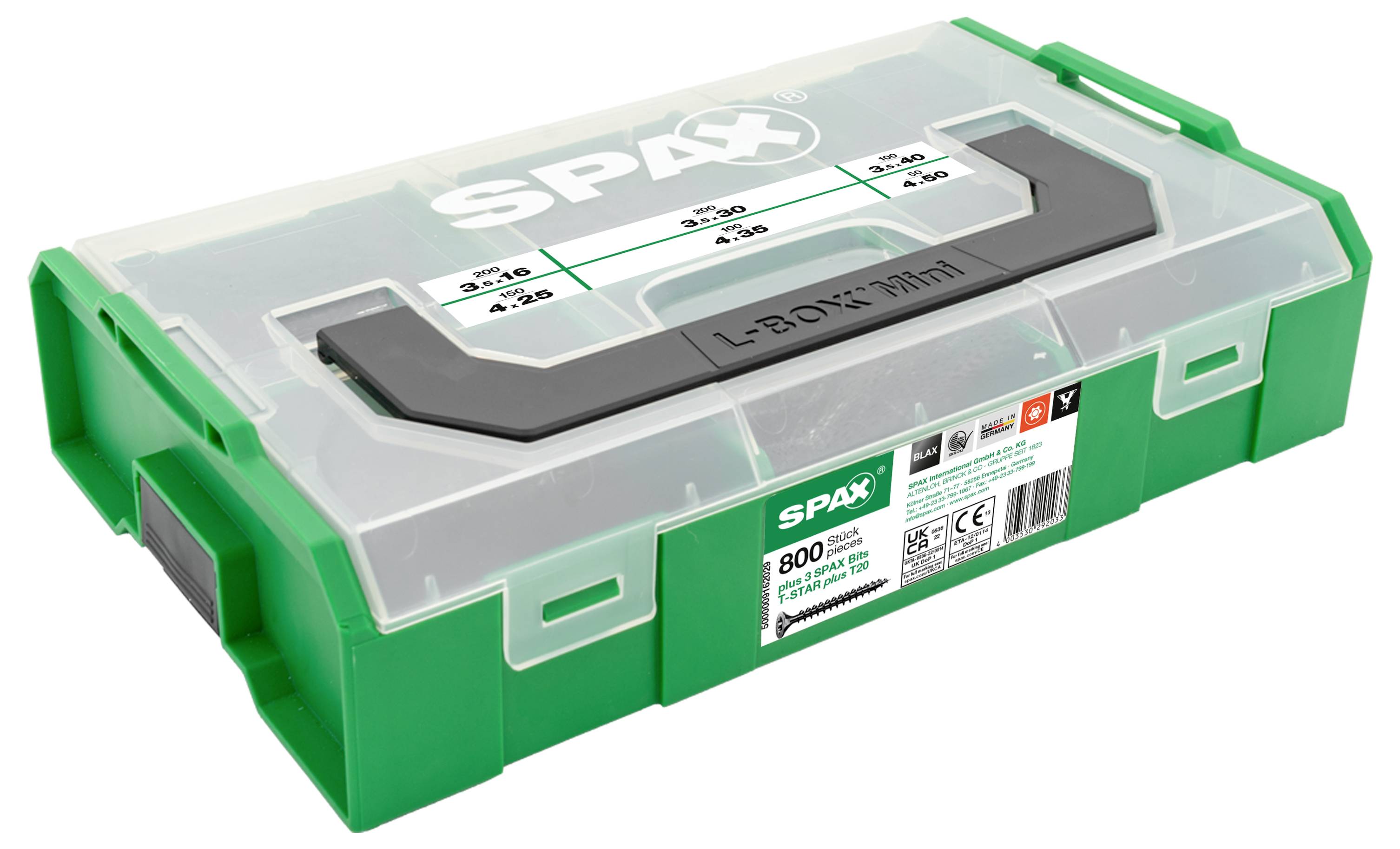 SPAX L-BOXX Mini 5000009162029 Schrauben-Satz 1 St.