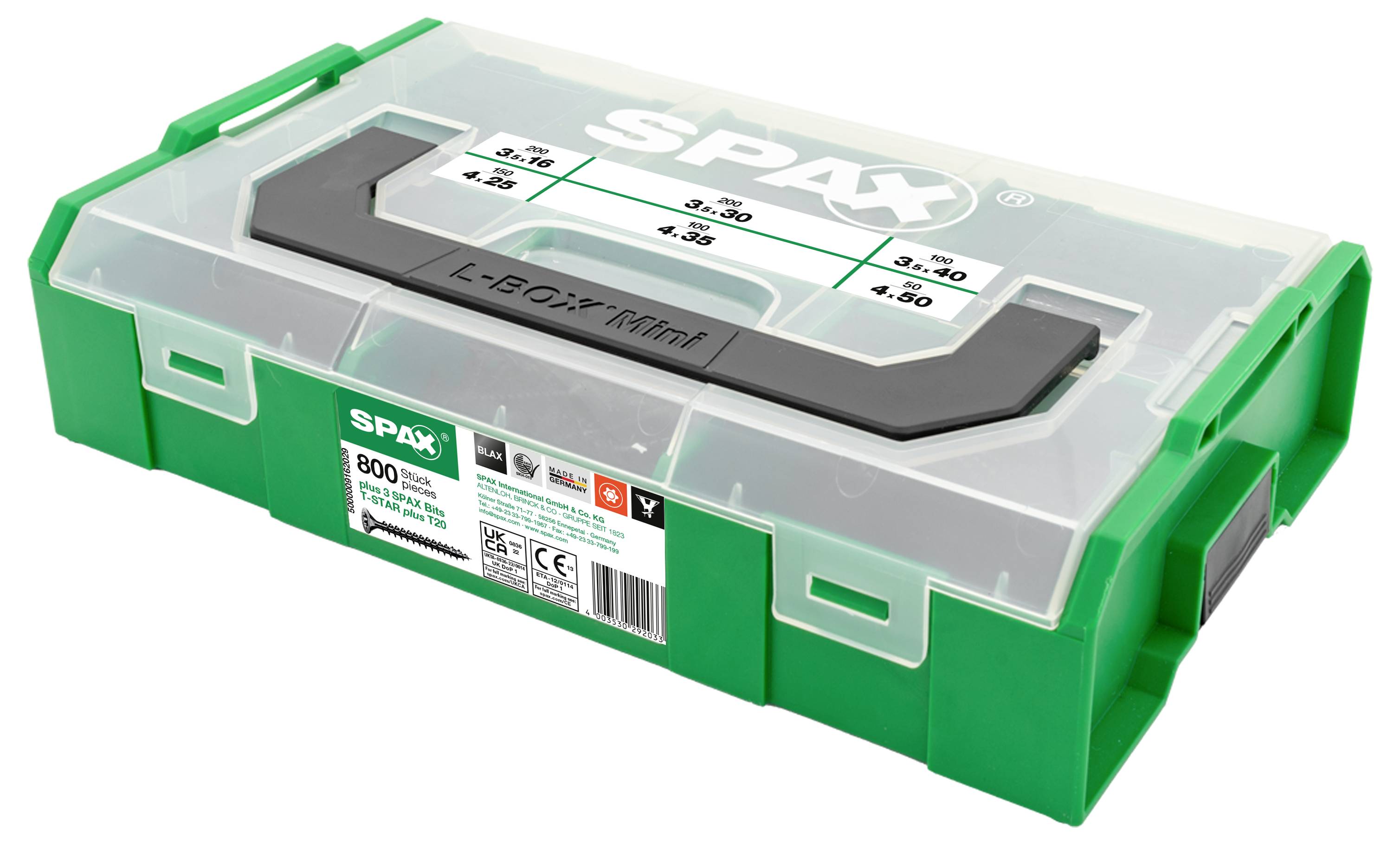 SPAX L-BOXX Mini 5000009162029 Schrauben-Satz 1 St.