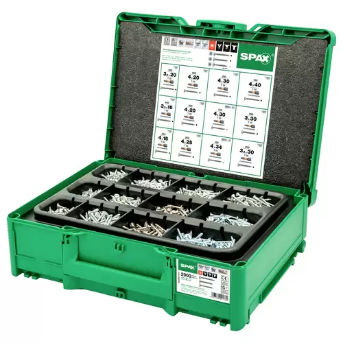SPAX systainer³ T-Loc Möbelbau 5000009172011 Schrauben-Satz 1 Set SPAX systainer³ T-Loc Möbelbau 5000009172011 Schrauben-Satz 1 Set