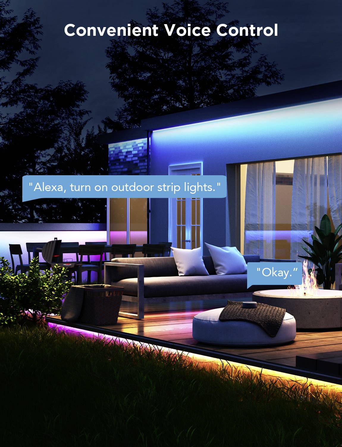 Govee LED Phantasy Outdoor Strip Light 10 Meter H70A13D1 LED-Lichtband 36V 10m RGB 1St.