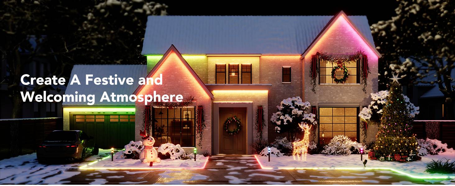 Govee LED Phantasy Outdoor Strip Light 10 Meter H70A13D1 LED-Lichtband 36V 10m RGB 1St.