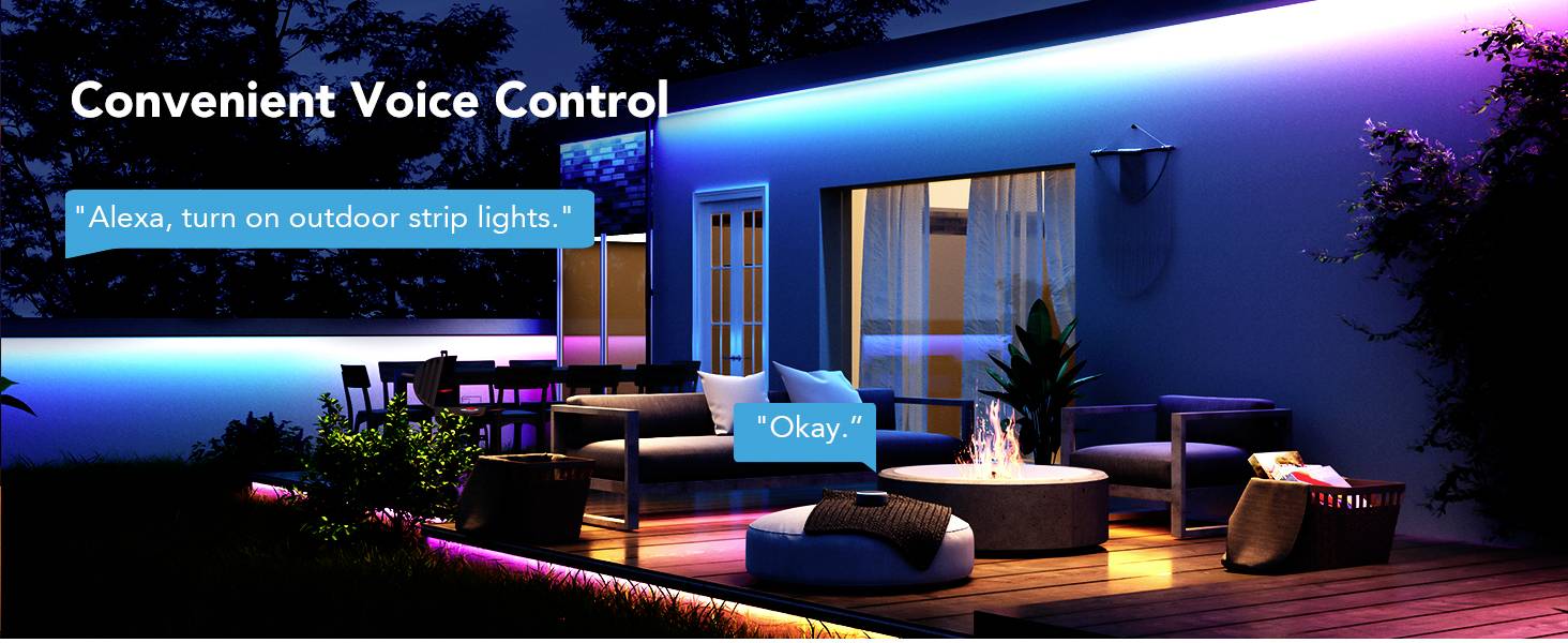 Govee LED Phantasy Outdoor Strip Light 10 Meter H70A13D1 LED-Lichtband 36V 10m RGB 1St.