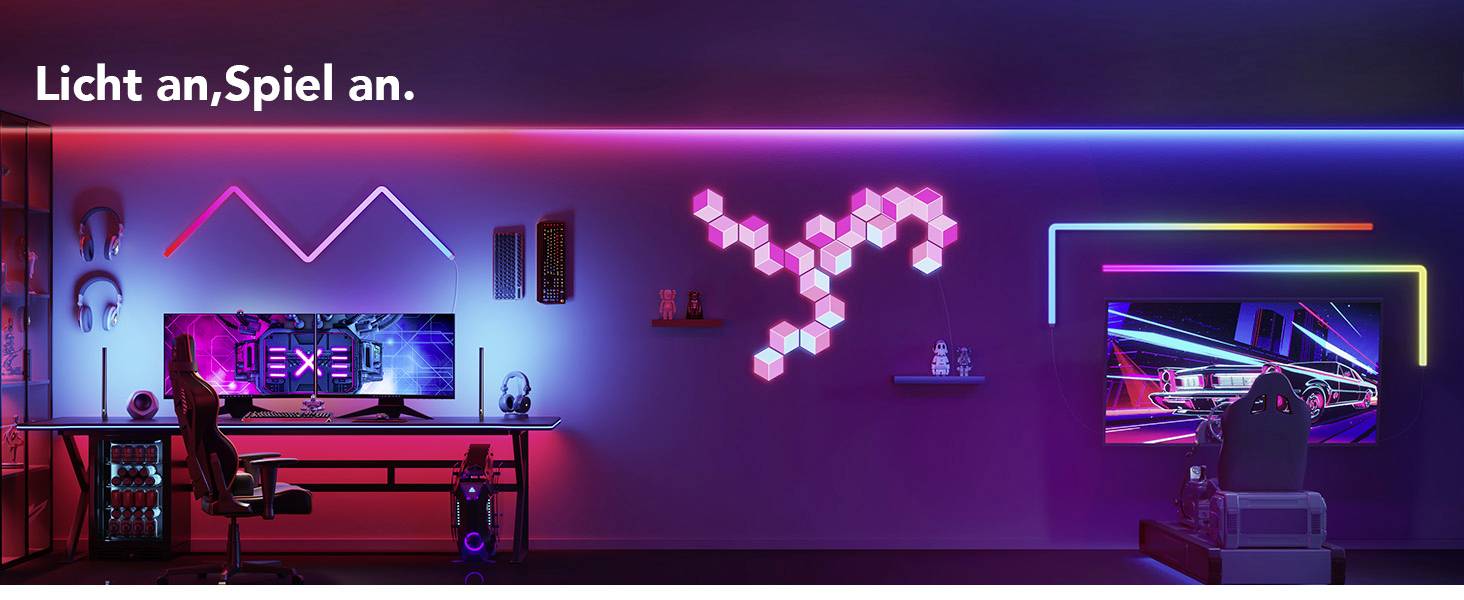 Govee Glide Wall Light (4+1) B6062 (4+1) LED-Wandleuchte 36W LED Weiß