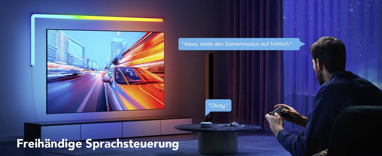 Govee Glide Wall Light (4+1) B6062 (4+1) LED-Wandleuchte 36W LED Weiß