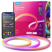 Govee RGBIC Neon Rope Light - 2m H61A1 LED-Streifen-Komplettset EEK: G (A - G) 2m 1St. Govee RGBIC Neon Rope Light - 2m H61A1 LED-Streifen-Komplettset EEK: G (A - G) 2m 1St.