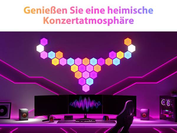 Govee 5 Glide Hexa Light Panels B6061 LED-Panel (Basis) EEK: G (A - G) 36W LED Weiß