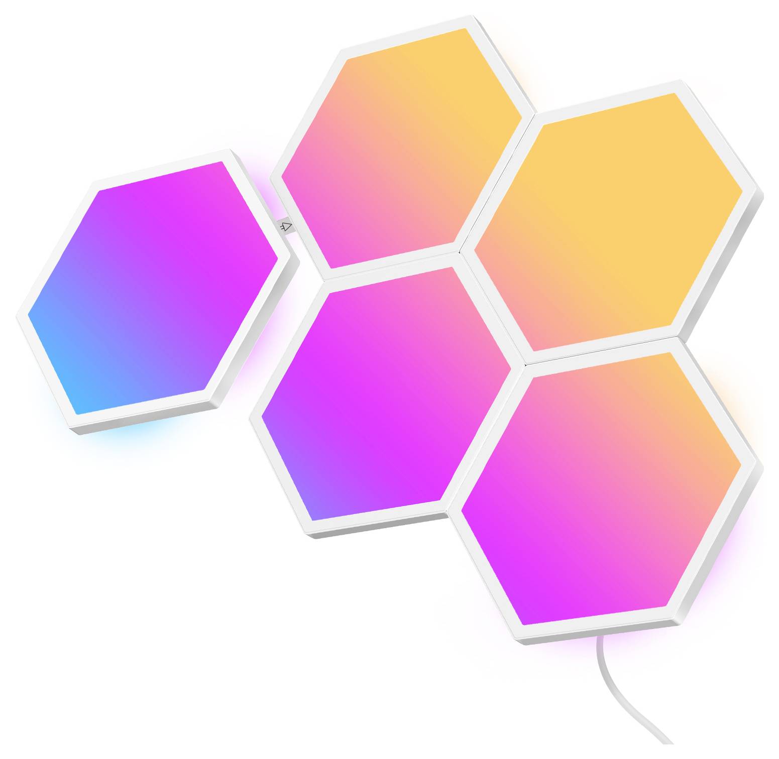 Govee 5 Glide Hexa Light Panels B6061 LED-Panel (Basis) EEK: G (A - G) 36W LED Weiß