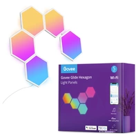 Govee 5 Glide Hexa Light Panels B6061 LED-Panel (Basis) EEK: G (A - G) 36W LED Weiß Govee 5 Glide Hexa Light Panels B6061 LED-Panel (Basis) EEK: G (A - G) 36W LED Weiß