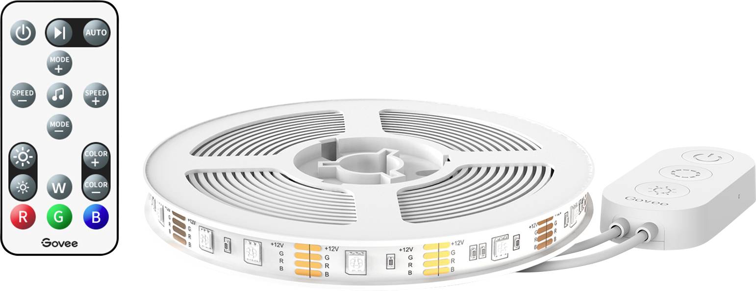 Govee RGB Bluetooth LED Backlight for 46”- 60” TVs H6179 LED-Streifen-Komplettset mit USB-Anschluss 5V RGB 1 Set