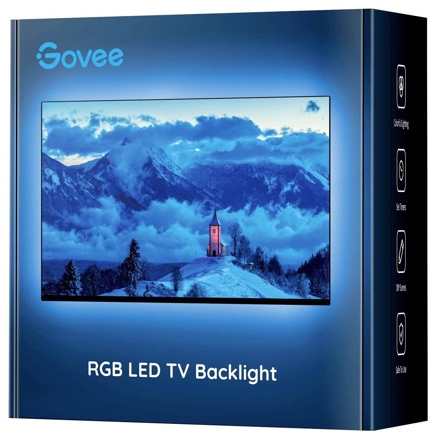 Govee RGB Bluetooth LED Backlight for 46”- 60” TVs H6179 LED-Streifen-Komplettset mit USB-Anschluss 5V RGB 1 Set