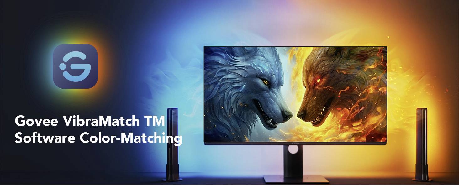 Govee PC Monitor Pro Kit for 27-34 inch Monitor H6608 LED-Lichtleisten-Komplettset EEK: G (A - G) 12 V, 100 V, 240V 1 Set