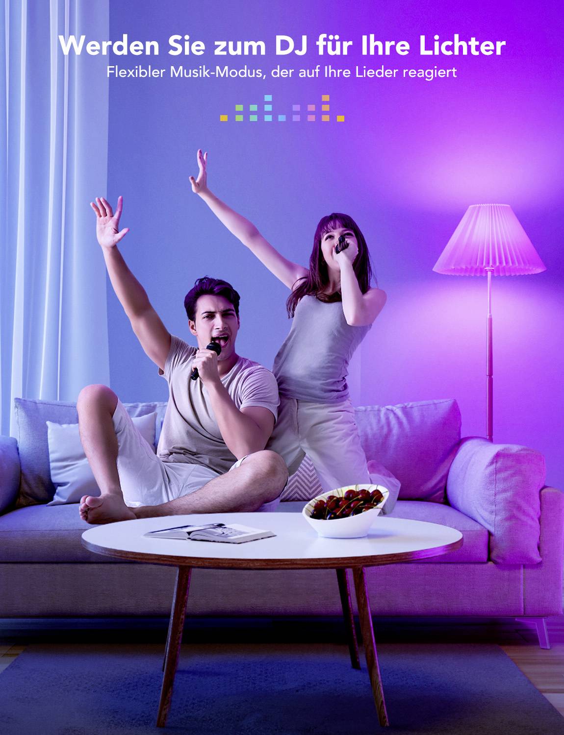 Govee H60093C1 LED EEK F (A - G) E27 Glühlampenform 13W RGB, Warmweiß app-gesteuert 1St.