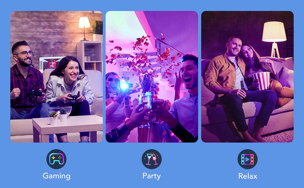 Govee H60093C1 LED EEK F (A - G) E27 Glühlampenform 13W RGB, Warmweiß app-gesteuert 1St.