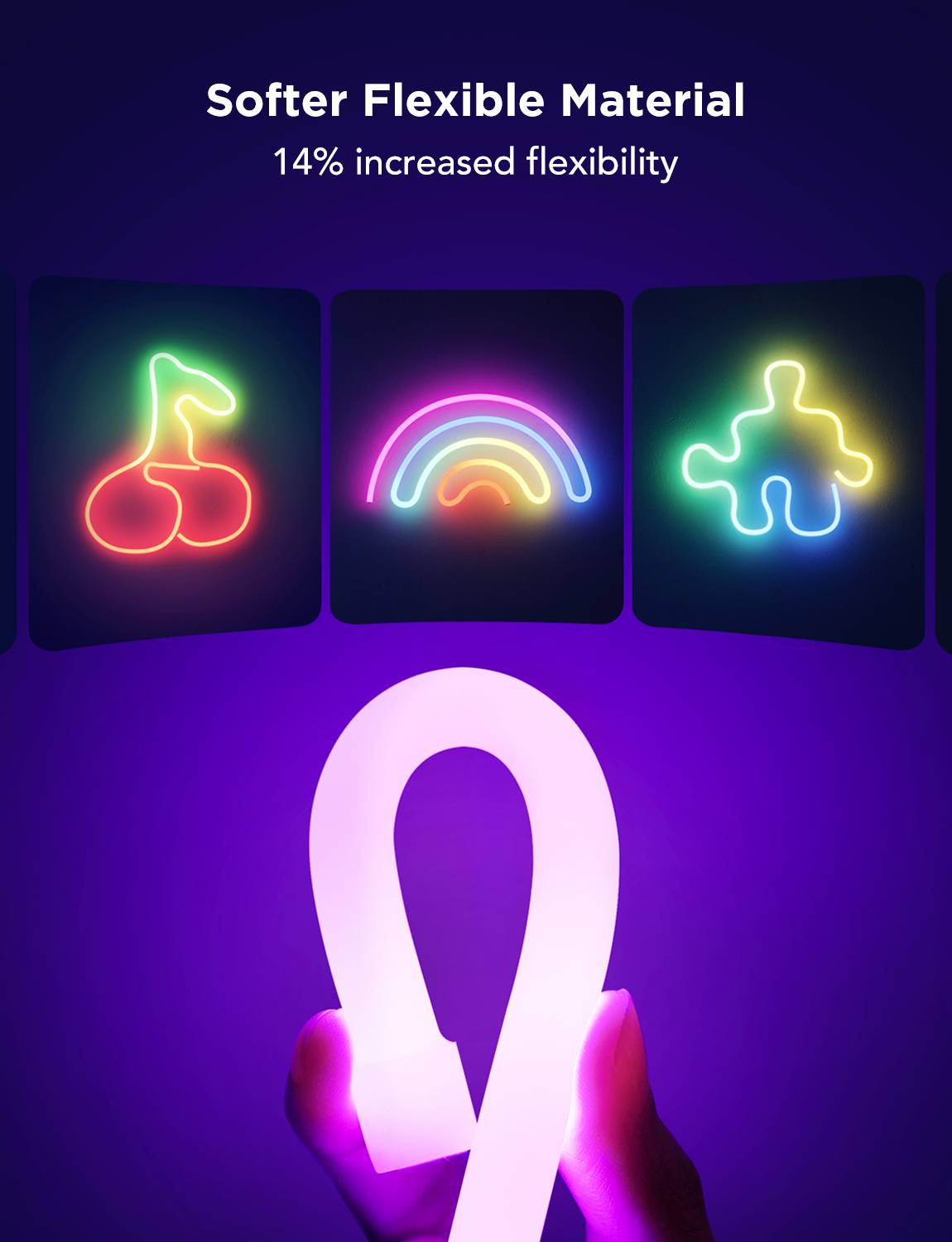 Govee Neon Strip Light 4 Meter White Matter ready H61D4C01 LED-Lichtband 100 V, 230 V, 24V 4m RGB 1St.