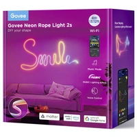 Govee Neon Strip Light 4 Meter White Matter ready H61D4C01 LED-Lichtband 100 V, 230 V, 24V 4m RGB 1St. Govee Neon Strip Light 4 Meter White Matter ready H61D4C01 LED-Lichtband 100 V, 230 V, 24V 4m RGB 1St.