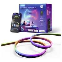 Govee Neon Strip Light 4 Meter black Matter ready H61D4C11 LED-Streifen-Basisset 100 V, 230 V, 24V 4m RGB 1St. Govee Neon Strip Light 4 Meter black Matter ready H61D4C11 LED-Streifen-Basisset 100 V, 230 V, 24V 4m RGB 1St.