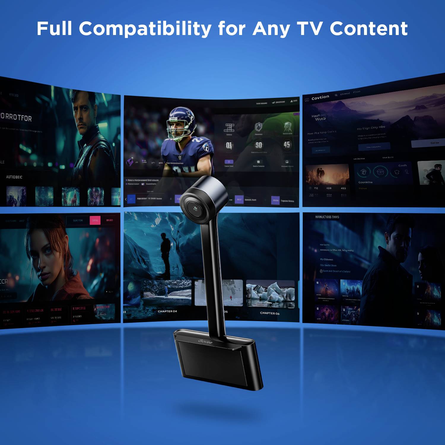 Govee Netflix Envisual TV Backlight 55~65 inch H6098CD1 LED-Lichtband 100 V, 240 V, 12V RGB 1 Set