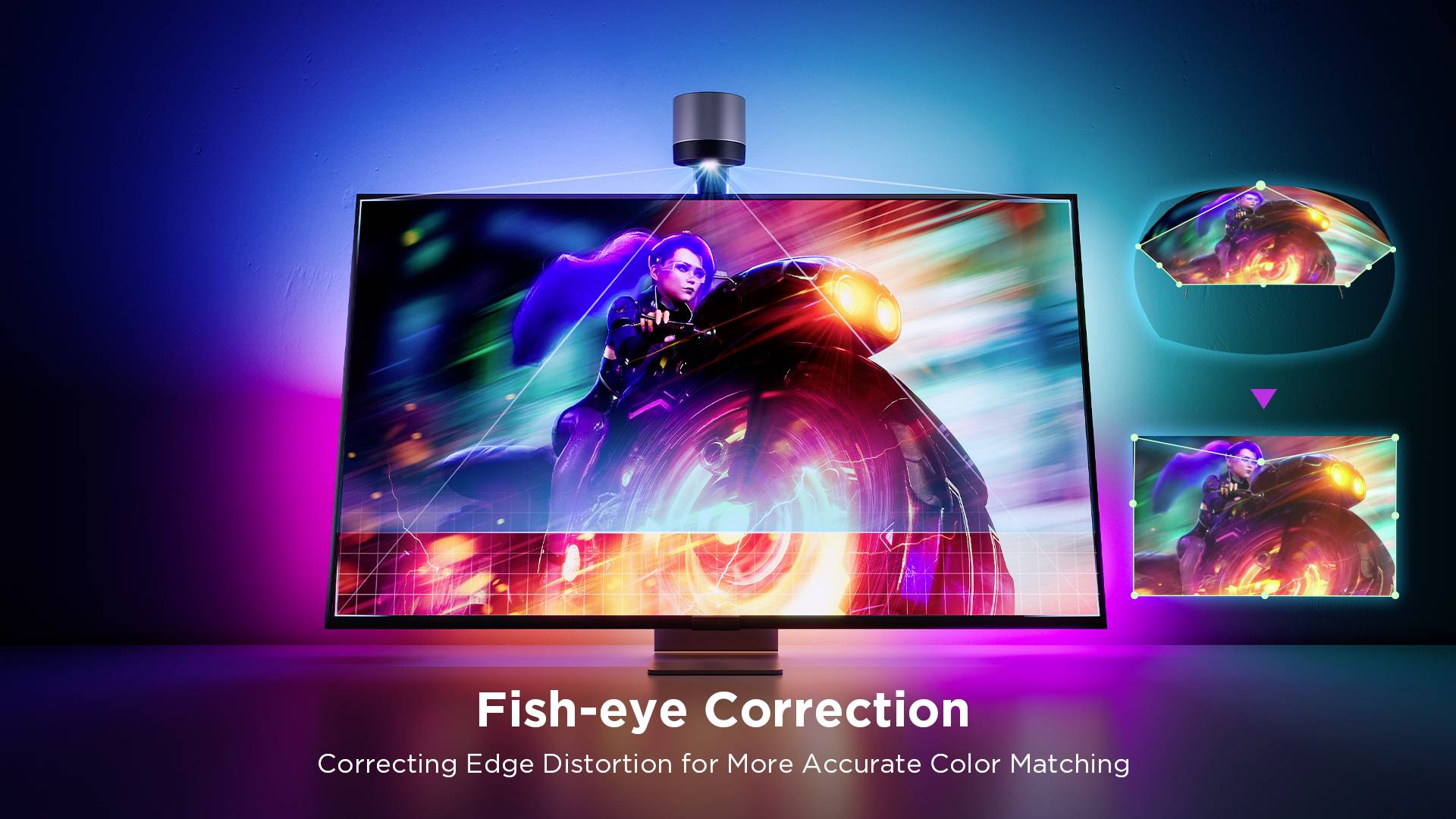 Govee Netflix Envisual TV Backlight 55~65 inch H6098CD1 LED-Lichtband 100 V, 240 V, 12 V RGB 1 Set