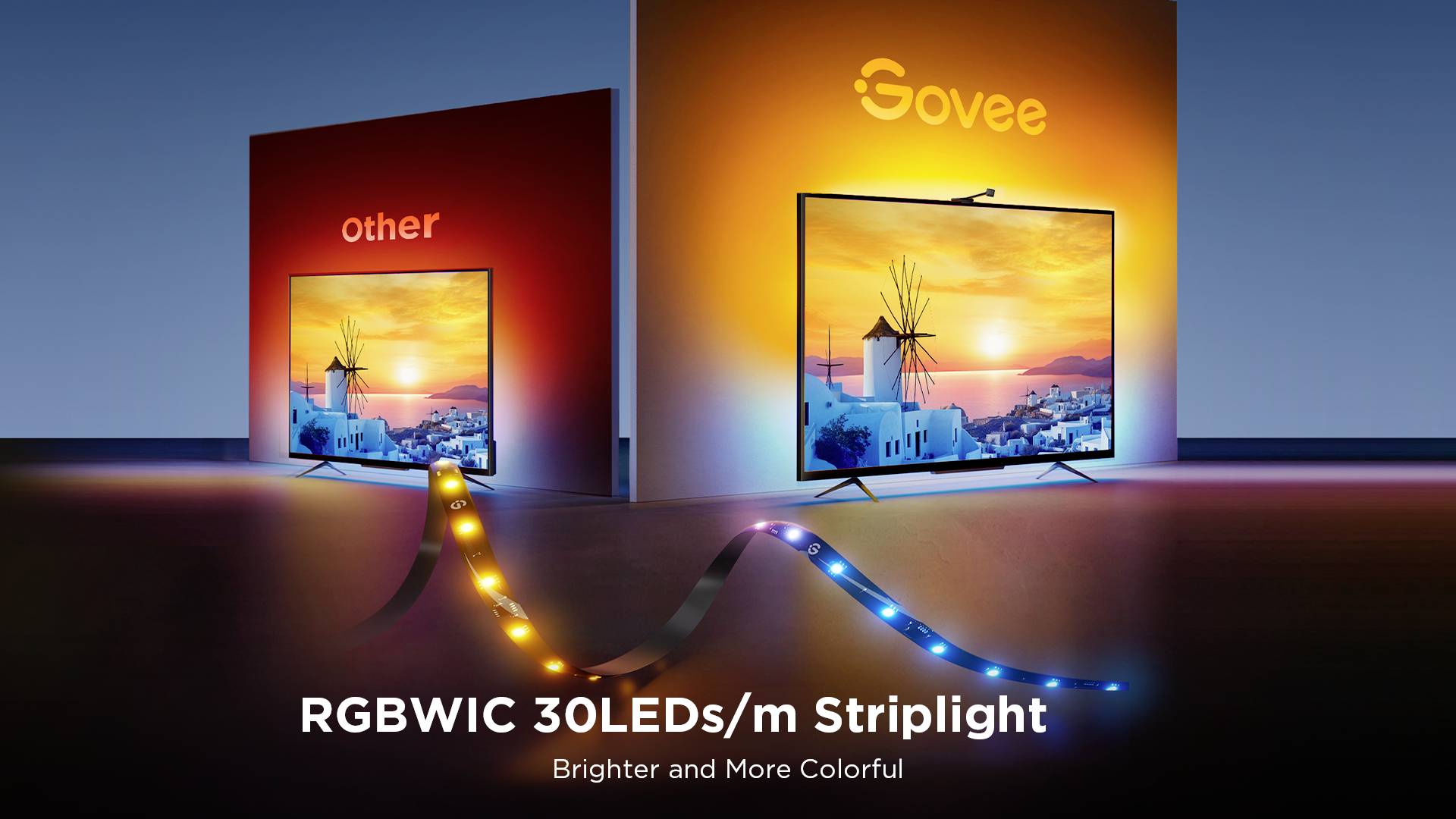 Govee Netflix Envisual TV Backlight 55~65 inch H6098CD1 LED-Lichtband 100 V, 240 V, 12V RGB 1 Set
