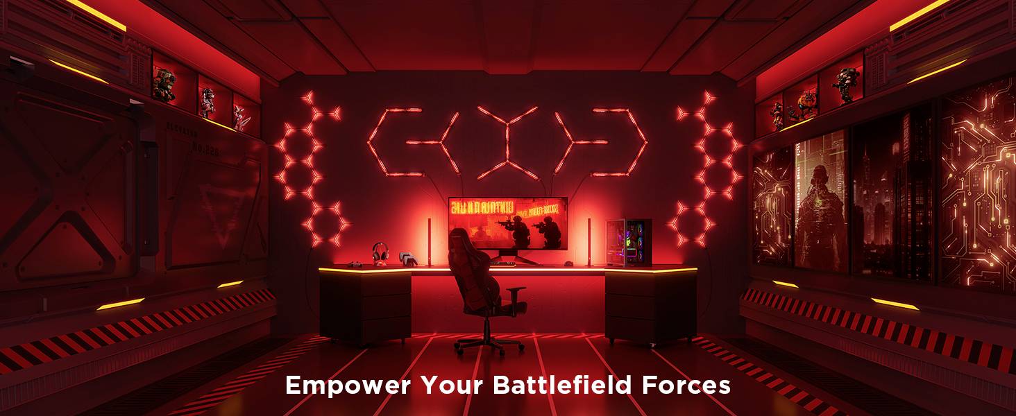 Govee Gaming Wall light H6063312 LED-Wandleuchte 72W LED-Modul Schwarz