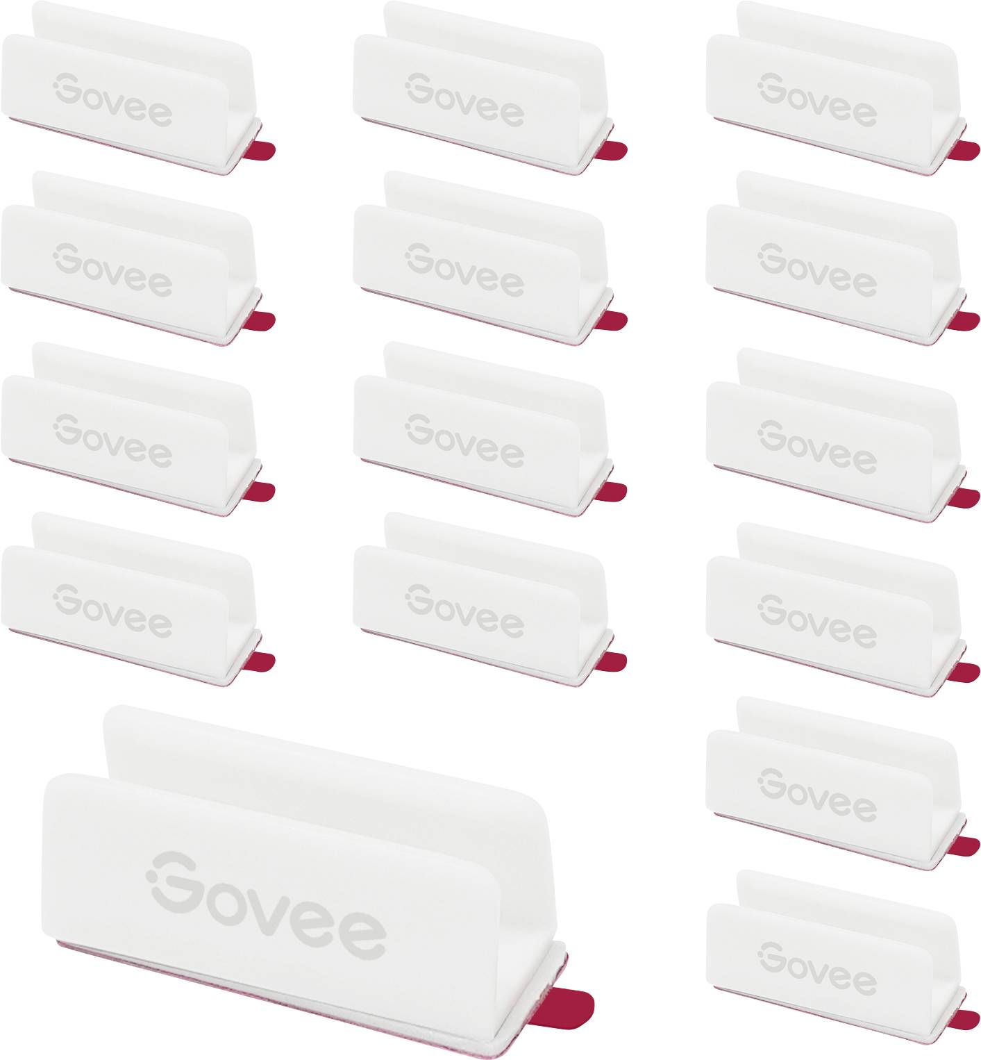 Govee H10D1000 Neon Rope Light 2 Bracket - 20 pcs- White Halteklammer Kunststoff 20 St.