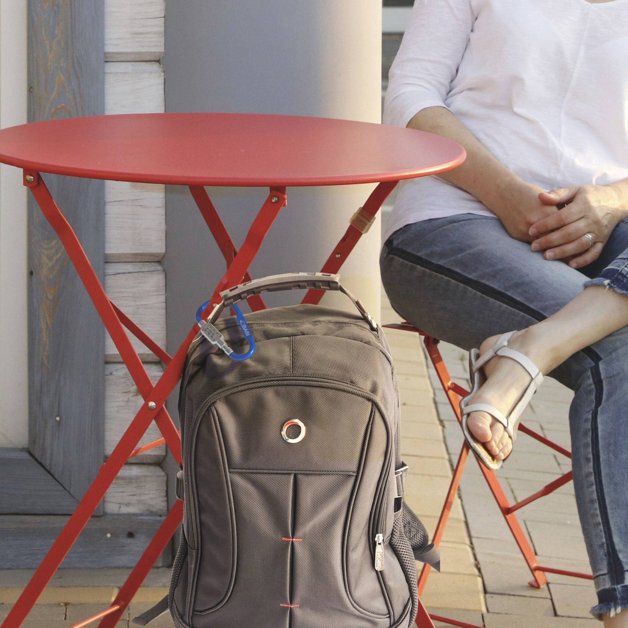 Basi 0006-0104-1300 - Karabinerhaken - Aluminium eloxiert - 3-stellige Zahlenkombination - blau - 0006-0104-1300 (Ø x L) 6mm