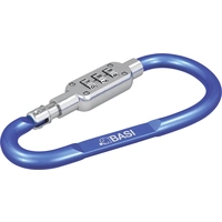Basi 0006-0104-1300 - Karabinerhaken - Aluminium eloxiert - 3-stellige Zahlenkombination - blau - 0006-0104-1300 (Ø x L) 6mm Basi 0006-0104-1300 - Karabinerhaken - Aluminium eloxiert - 3-stellige Zahlenkombination - blau - 0006-0104-1300 (Ø x L) 6mm