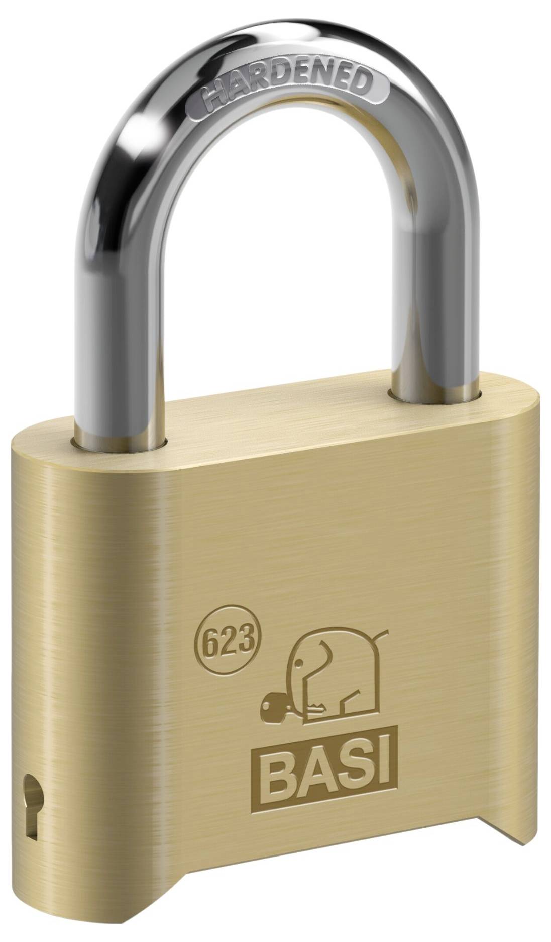 Basi 6230-5000 Vorhängeschloss 52mm Messing Zahlenschloss