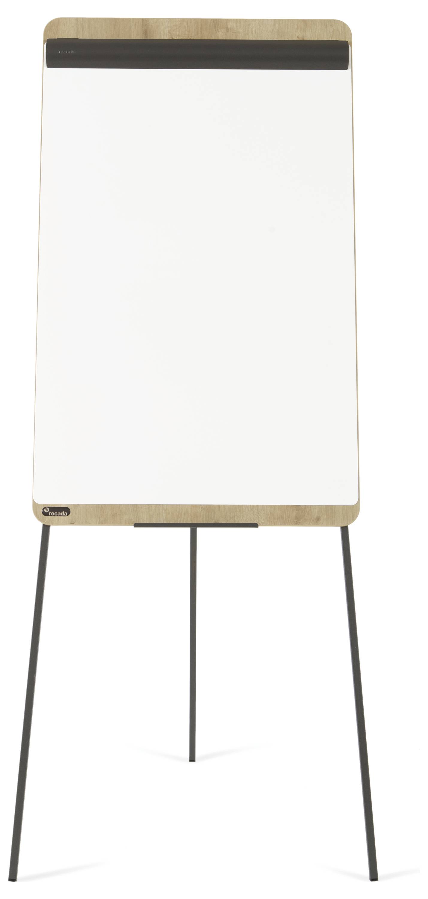 Rocada Flipchart NAT0610 (B x H) 700mm x 1900mm Holz, Eiche, Weiß (RAL 9003) abwischbar, beschriftbar, höhenverstellbar, Inkl