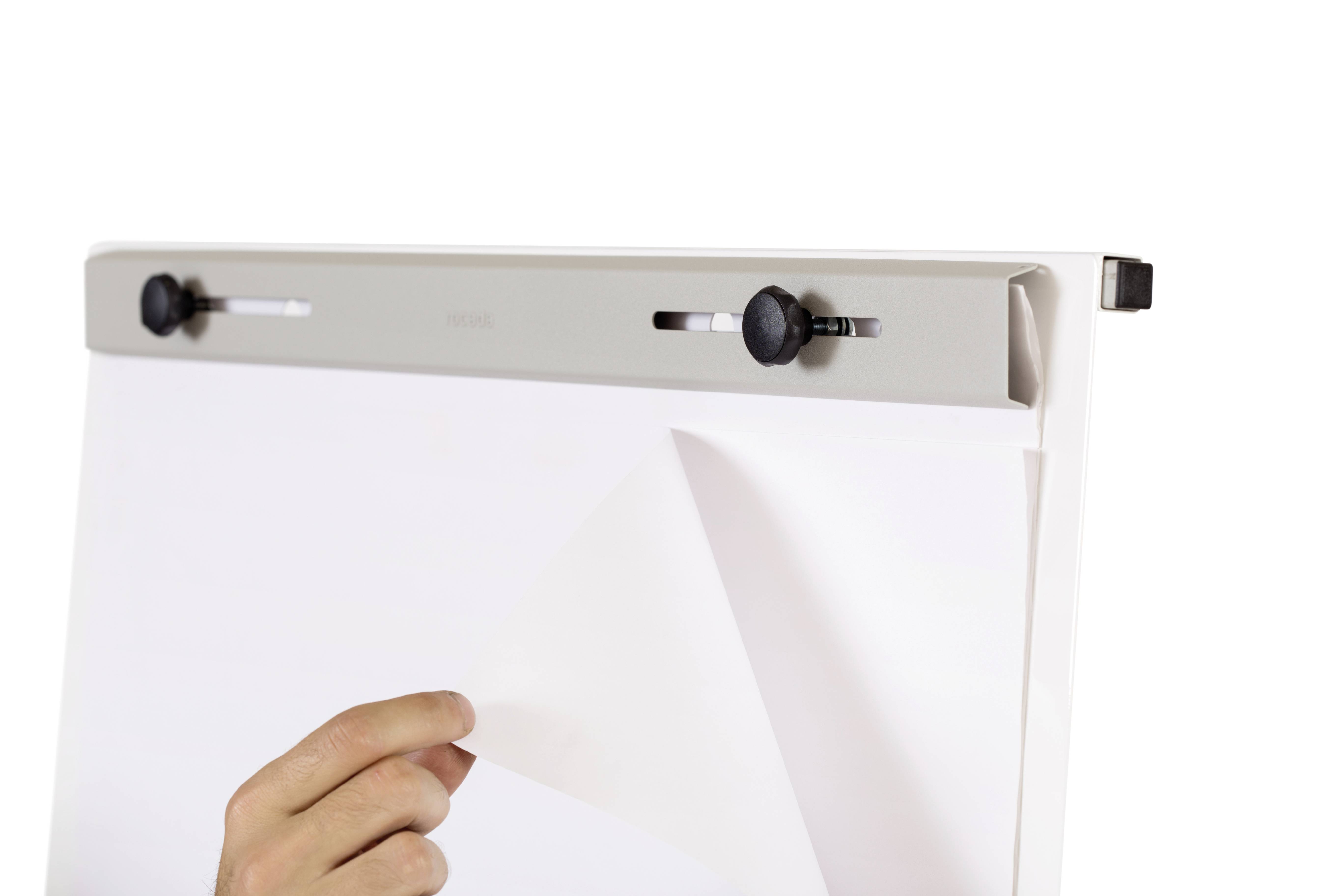 Rocada Flipchart 610V19 (B x H) 1800mm x 850mm Weiß (RAL 9003), Stahl abwischbar, beschriftbar, höhenverstellbar, Inkl