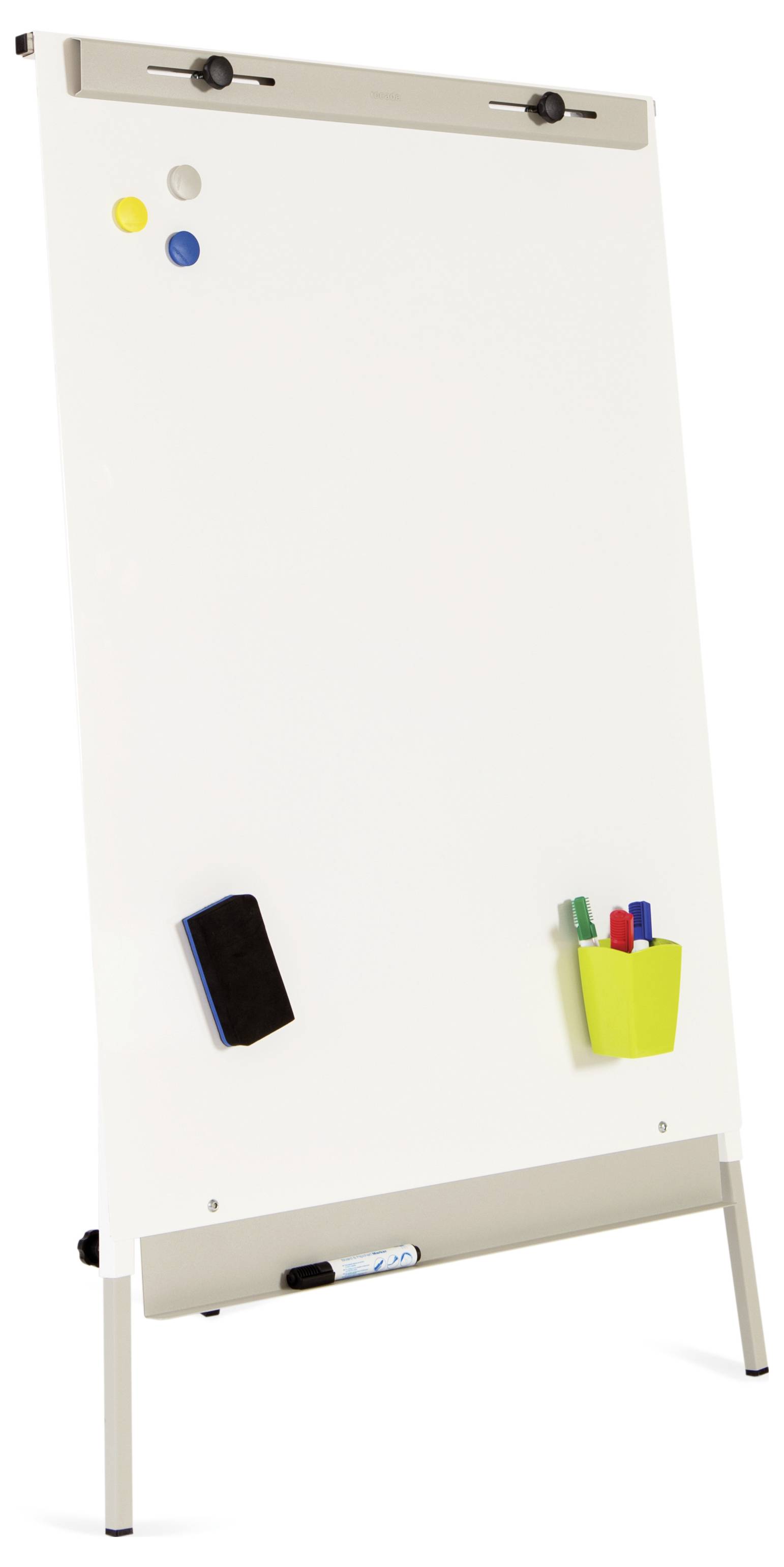 Rocada Flipchart 610V19 (B x H) 1800mm x 850mm Weiß (RAL 9003), Stahl abwischbar, beschriftbar, höhenverstellbar, Inkl