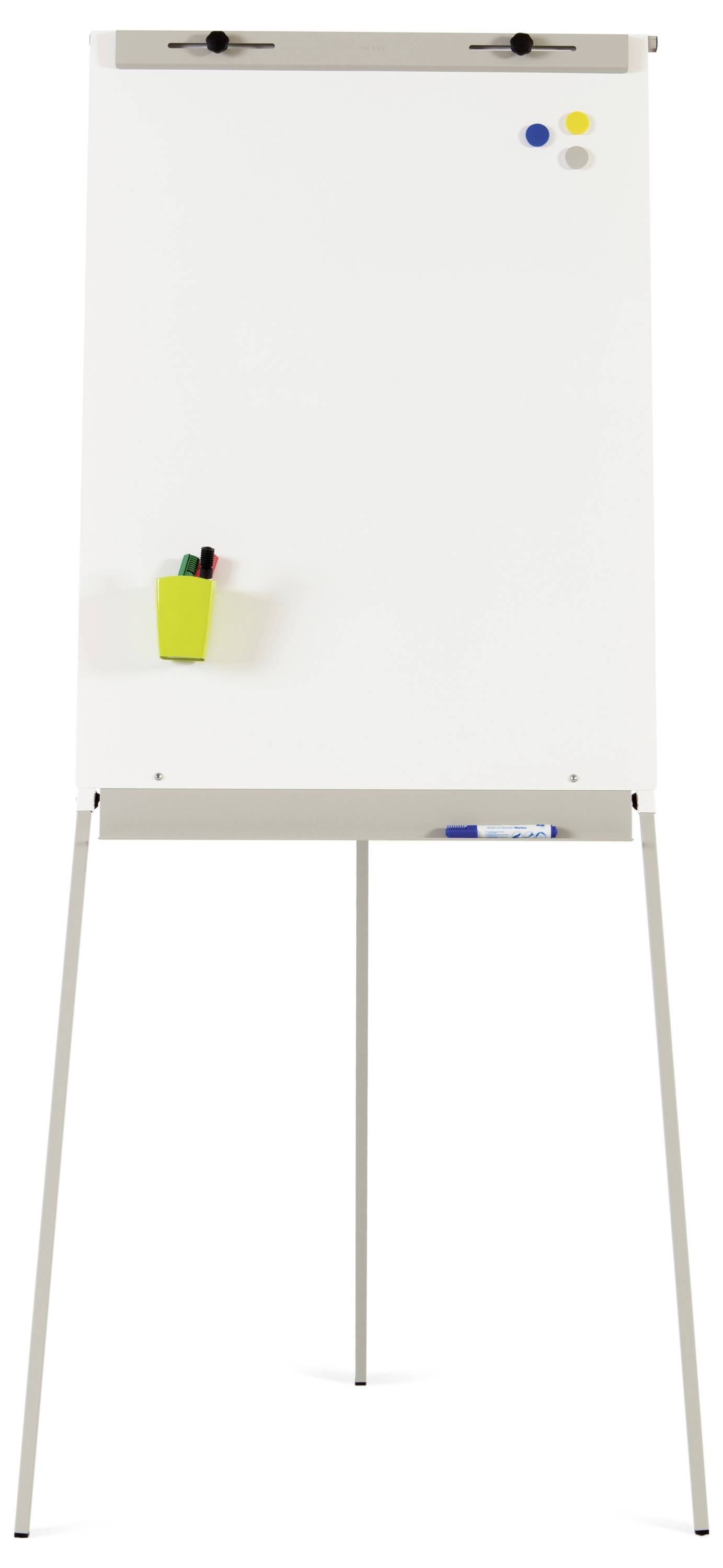 Rocada Flipchart 610V19 (B x H) 1800mm x 850mm Weiß (RAL 9003), Stahl abwischbar, beschriftbar, höhenverstellbar, Inkl