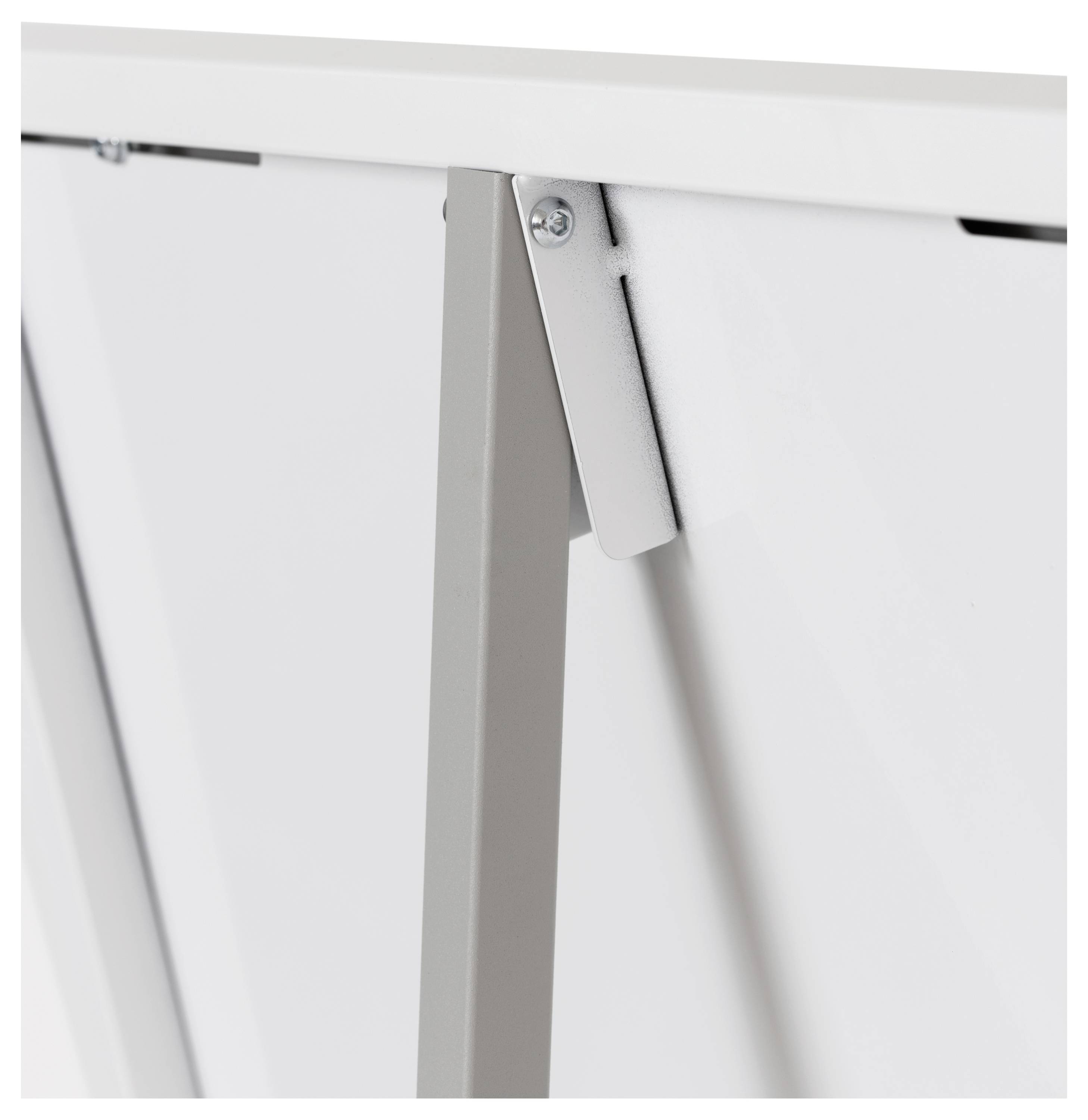 Rocada Flipchart 610V19 (B x H) 1800mm x 850mm Weiß (RAL 9003), Stahl abwischbar, beschriftbar, höhenverstellbar, Inkl