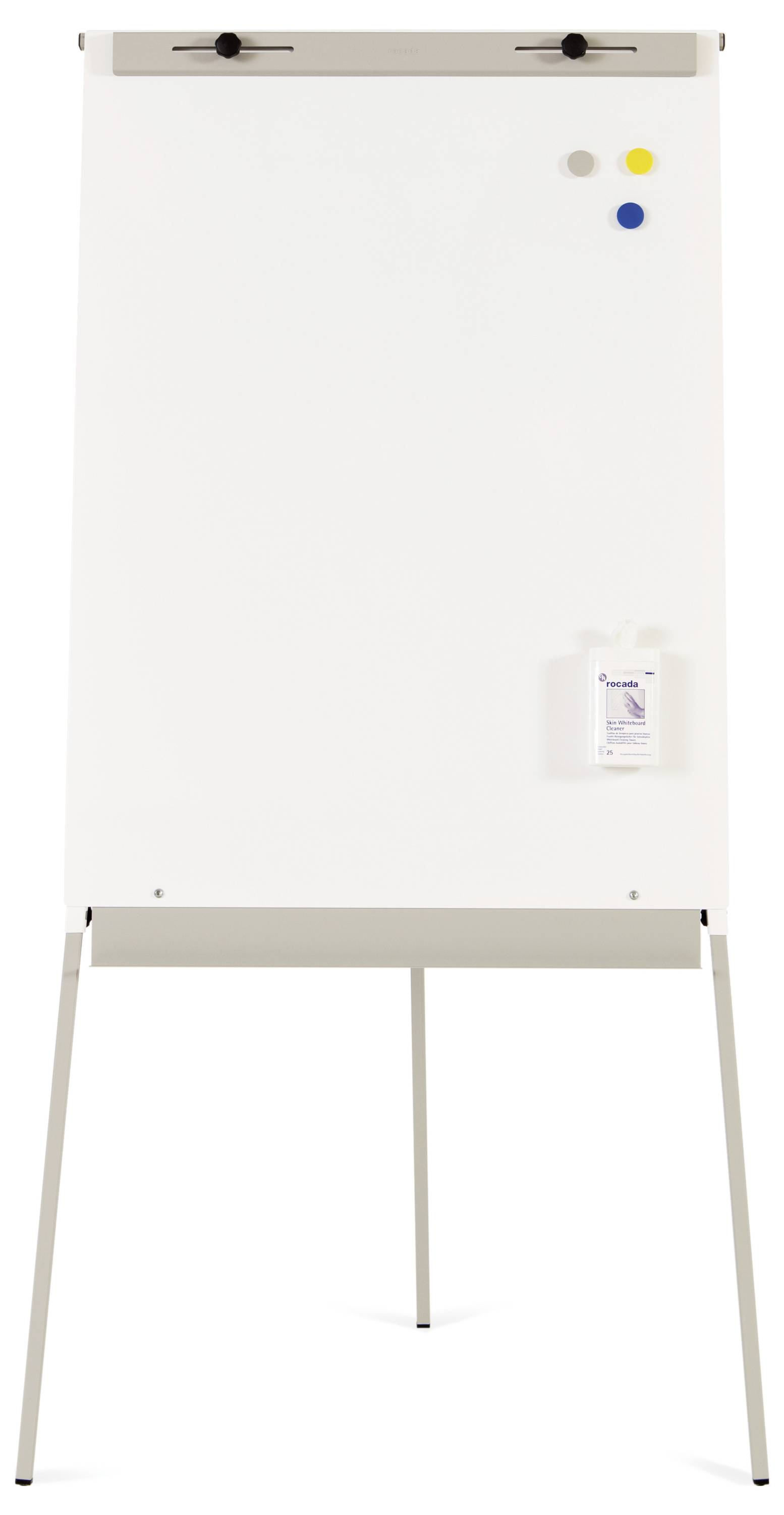 Rocada Flipchart 610V19 (B x H) 1800mm x 850mm Weiß (RAL 9003), Stahl abwischbar, beschriftbar, höhenverstellbar, Inkl