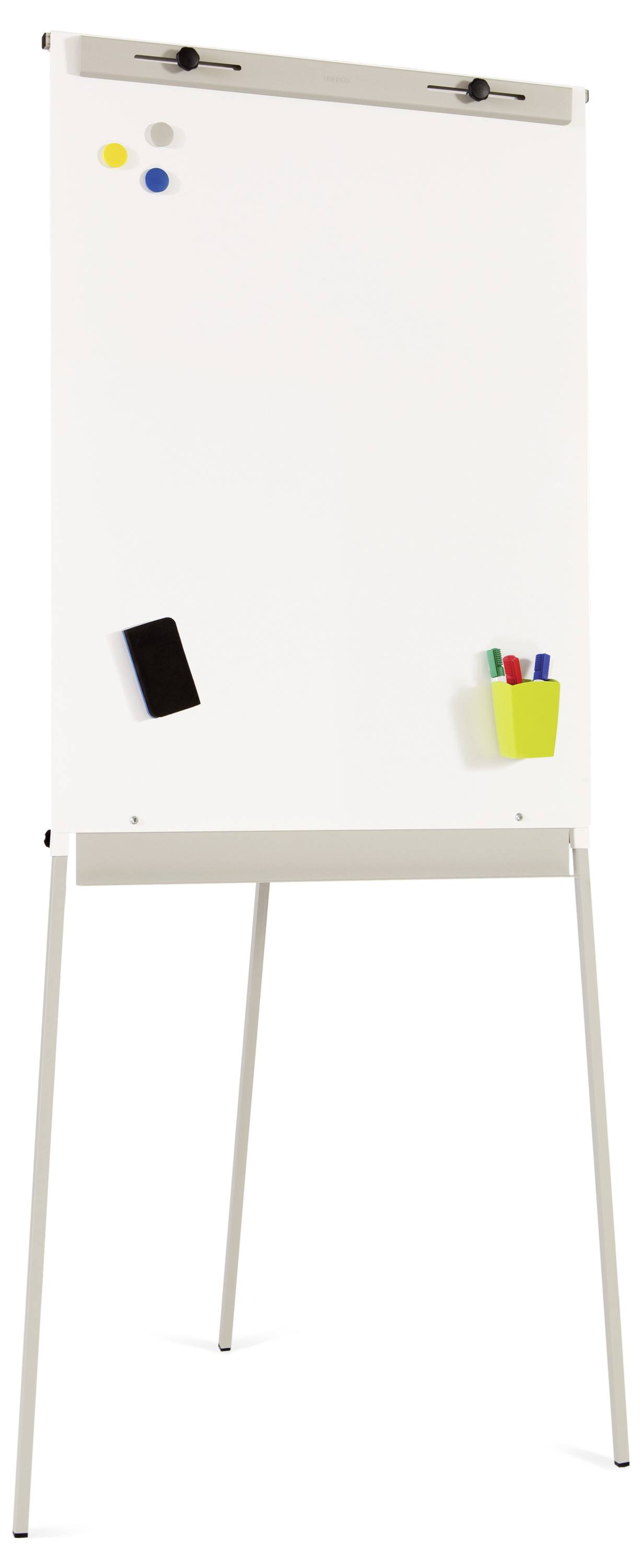 Rocada Flipchart 610V19 (B x H) 1800mm x 850mm Weiß (RAL 9003), Stahl abwischbar, beschriftbar, höhenverstellbar, Inkl